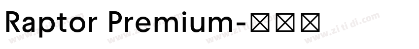 Raptor Premium字体转换